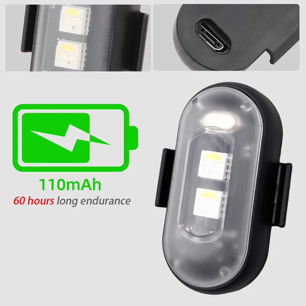 RGB Led Car Strobe Lights Motorcycle LED Flash Position Wireless Light Aircraft Airplane Helicopter Warning Lights Accessories
