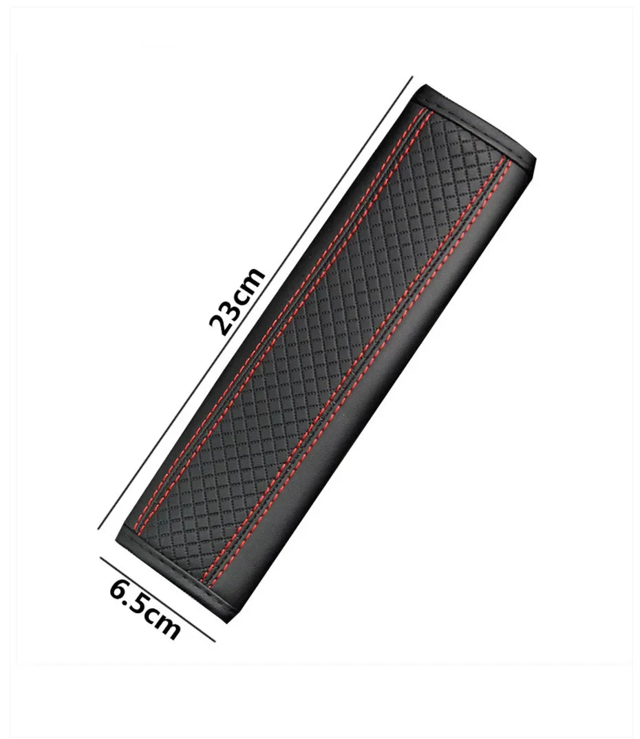 Car accessories seat belt PU Leather Safety Belt Shoulder Cover Breathable Protection Seat Belt Padding Pad Auto Interior Access