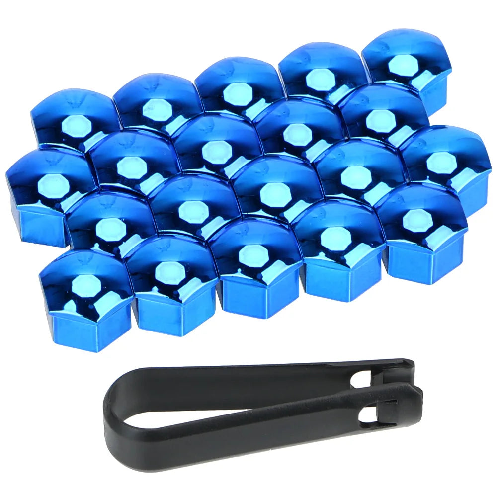 New 20Pcs 17/19/21mm Car Wheel Nut Caps For Ford Ranger C-Max S-Max Focus Galaxy Mondeo Transit Tourneo Custom car Accessories