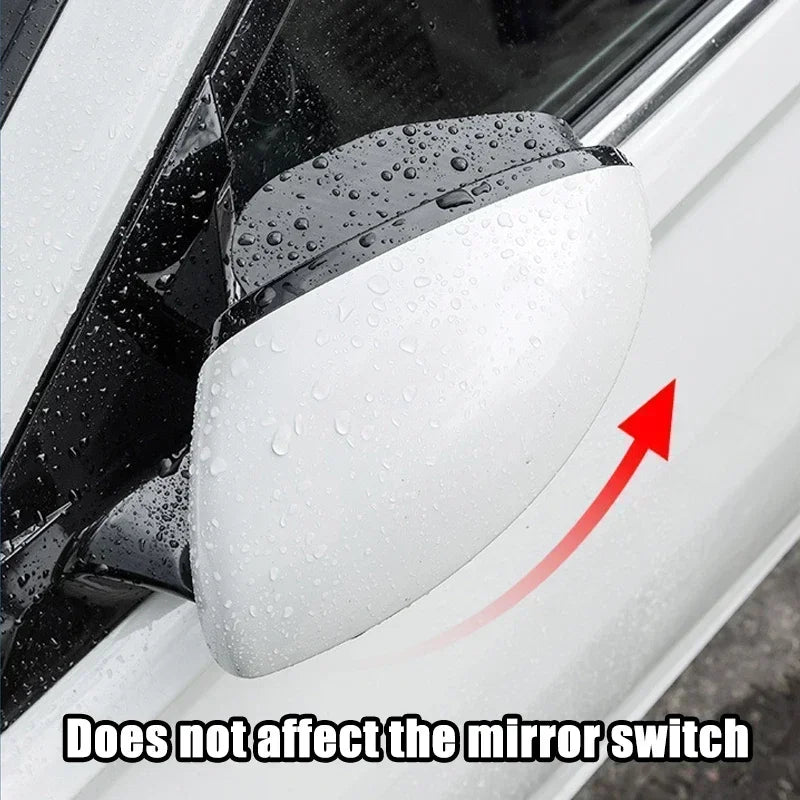 Car Accessories Rearview Mirror Rain Eyebrow Carbon Fiber Auto Side Mirrors Protector Blind Spot Mirror Visor Rain Shield