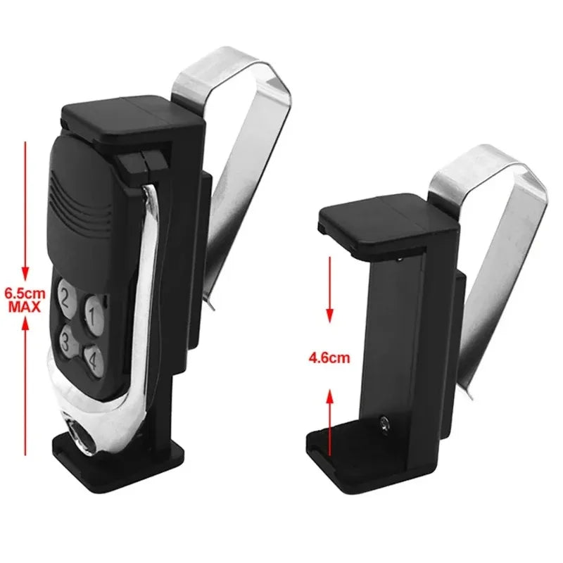 Car Sun Visor Clip Holder, Remote for Garage Door Control, Keychain, Universal Car Interior Accessories