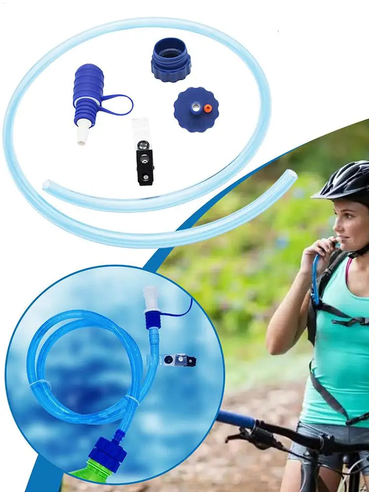 Water Bottle Drink Tube Cycling Camping Water Bag Hydration Bladder System Hose Kit TPU Free Hydration Bladder System