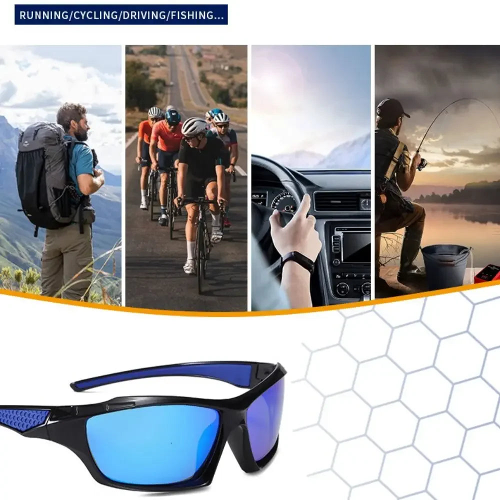 UV400 Polarized Cycling Sunglass Sunglasses Outdoor Sport Windproof UV Resistant Driving Glass Comfortable Lightweight