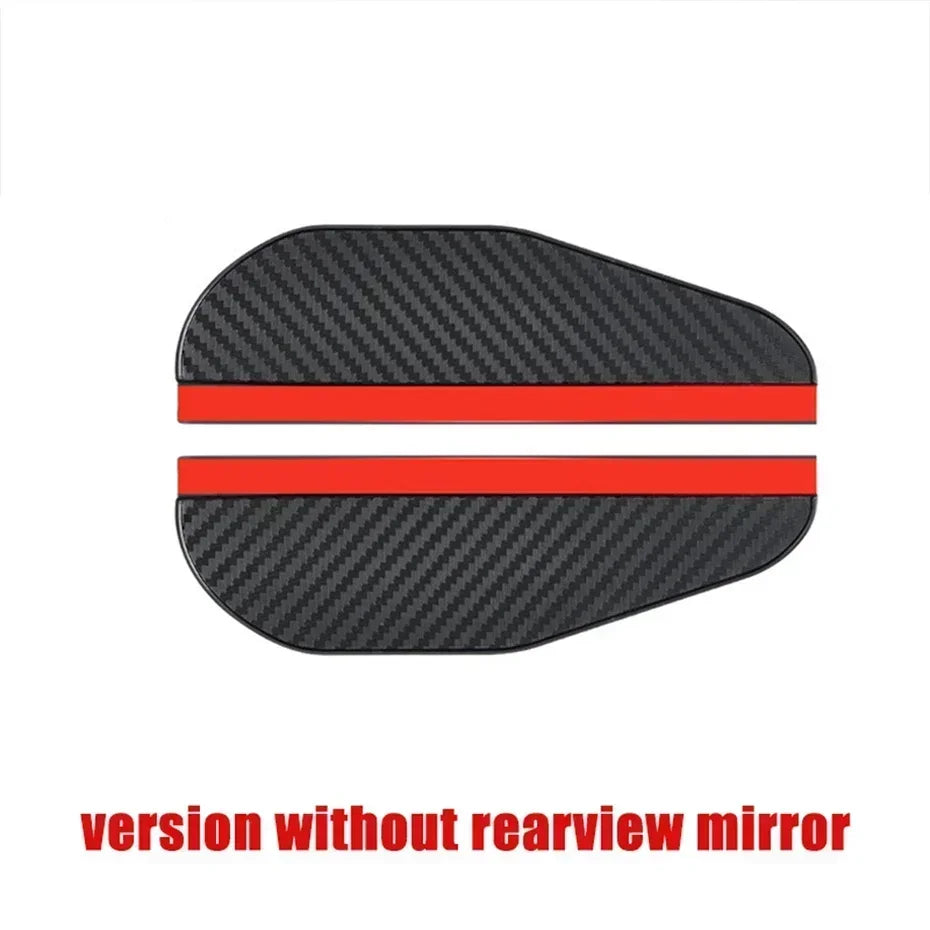 Car Accessories Rearview Mirror Rain Eyebrow Carbon Fiber Auto Side Mirrors Protector Blind Spot Mirror Visor Rain Shield