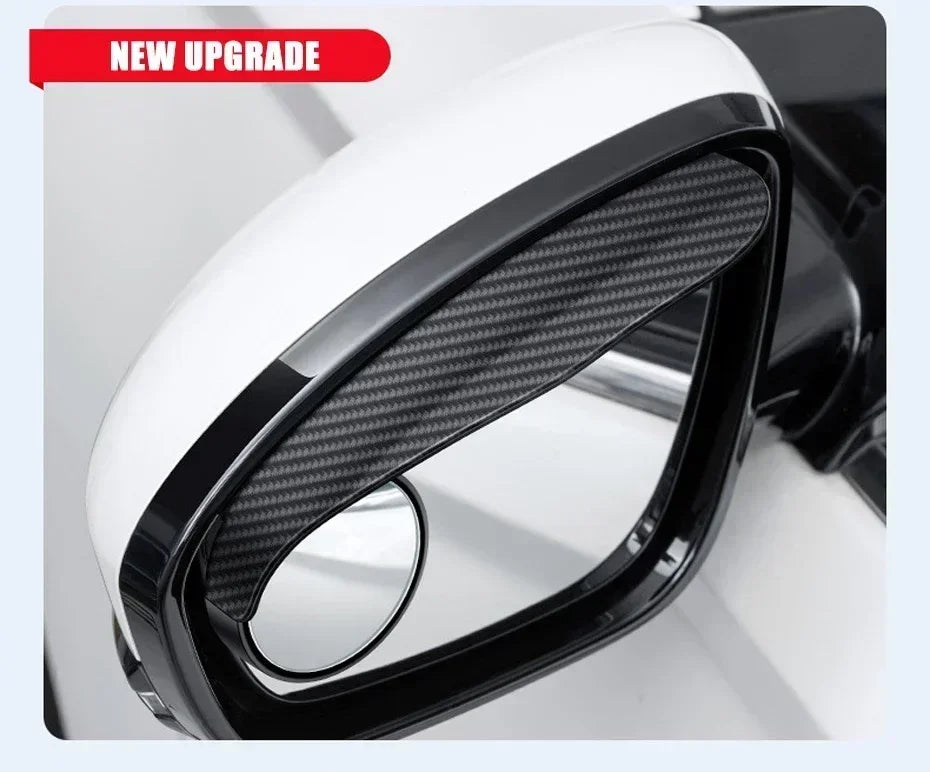 Car Accessories Rearview Mirror Rain Eyebrow Carbon Fiber Auto Side Mirrors Protector Blind Spot Mirror Visor Rain Shield