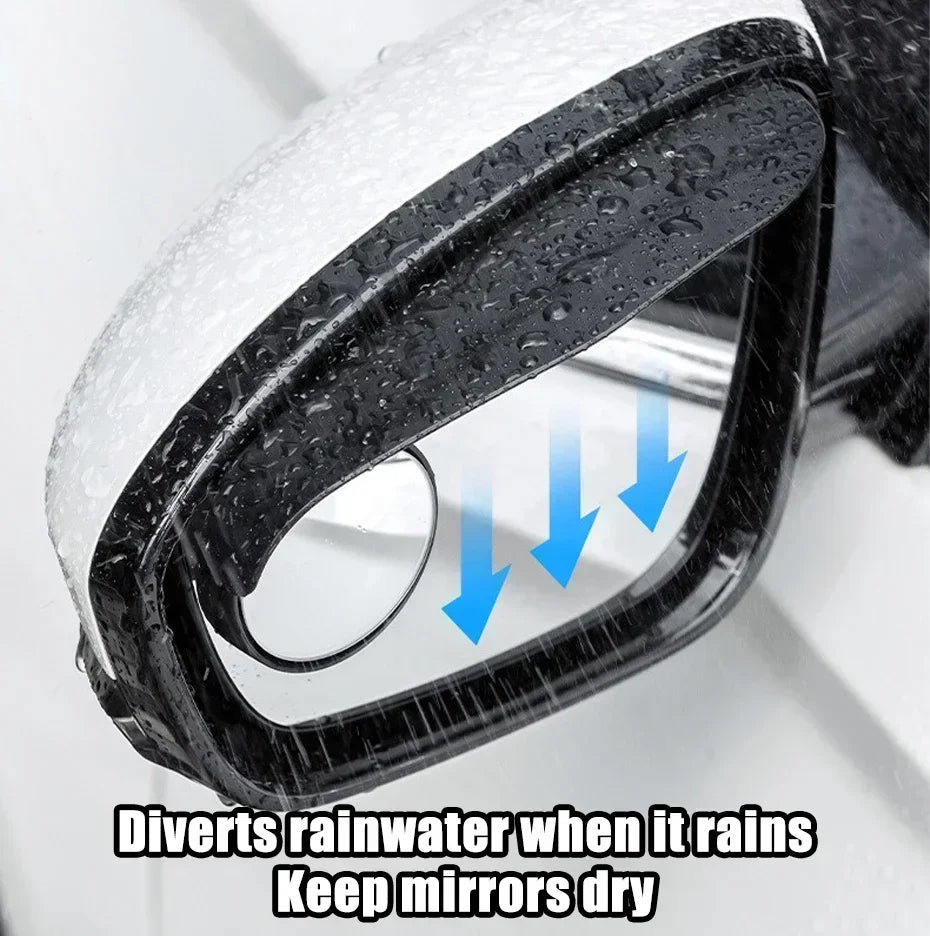 Car Accessories Rearview Mirror Rain Eyebrow Carbon Fiber Auto Side Mirrors Protector Blind Spot Mirror Visor Rain Shield
