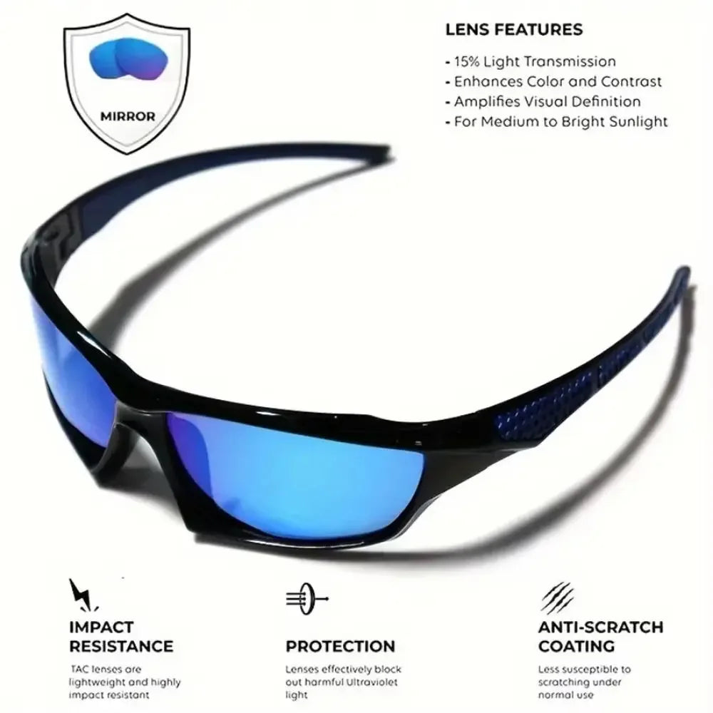 UV400 Polarized Cycling Sunglass Sunglasses Outdoor Sport Windproof UV Resistant Driving Glass Comfortable Lightweight