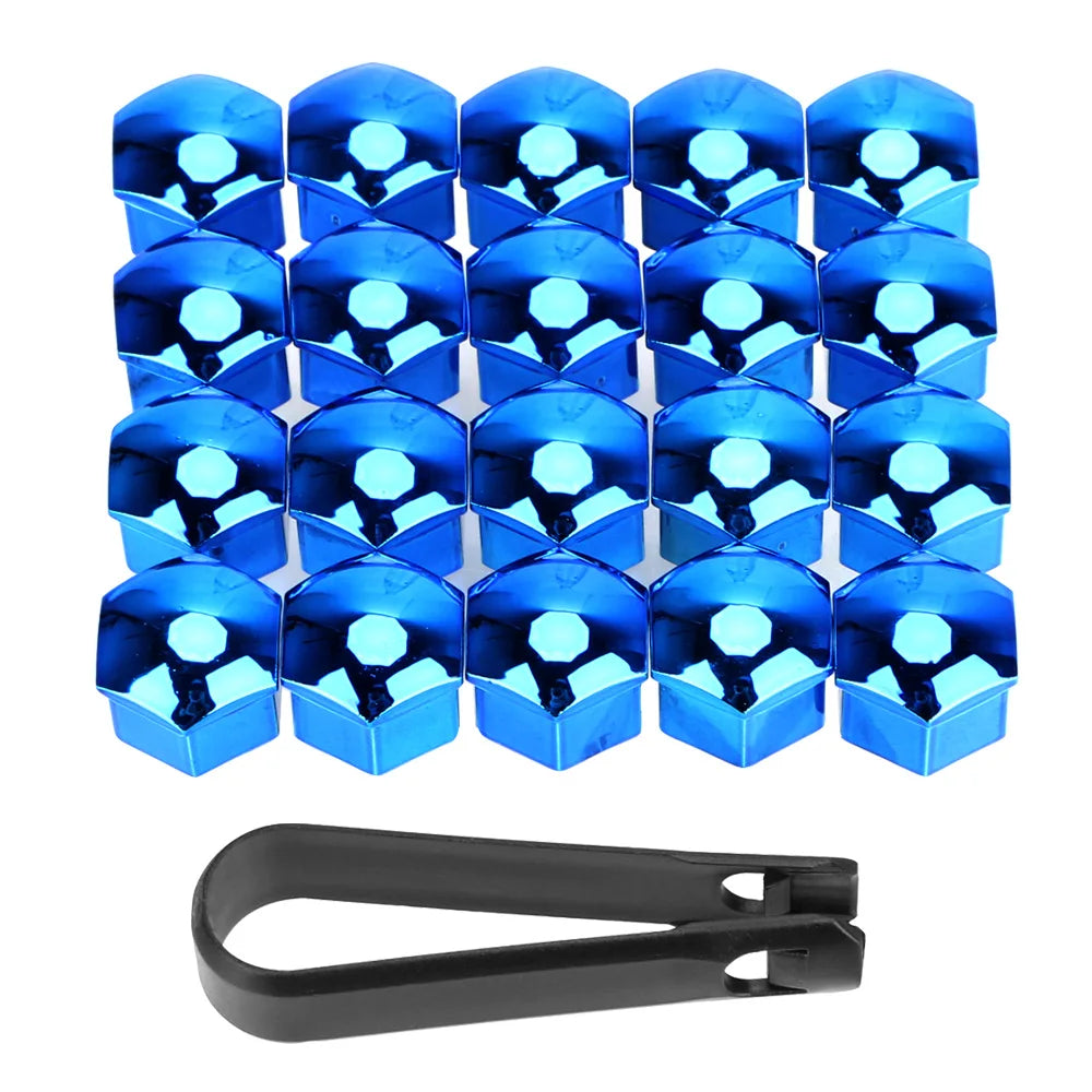 New 20Pcs 17/19/21mm Car Wheel Nut Caps For Ford Ranger C-Max S-Max Focus Galaxy Mondeo Transit Tourneo Custom car Accessories