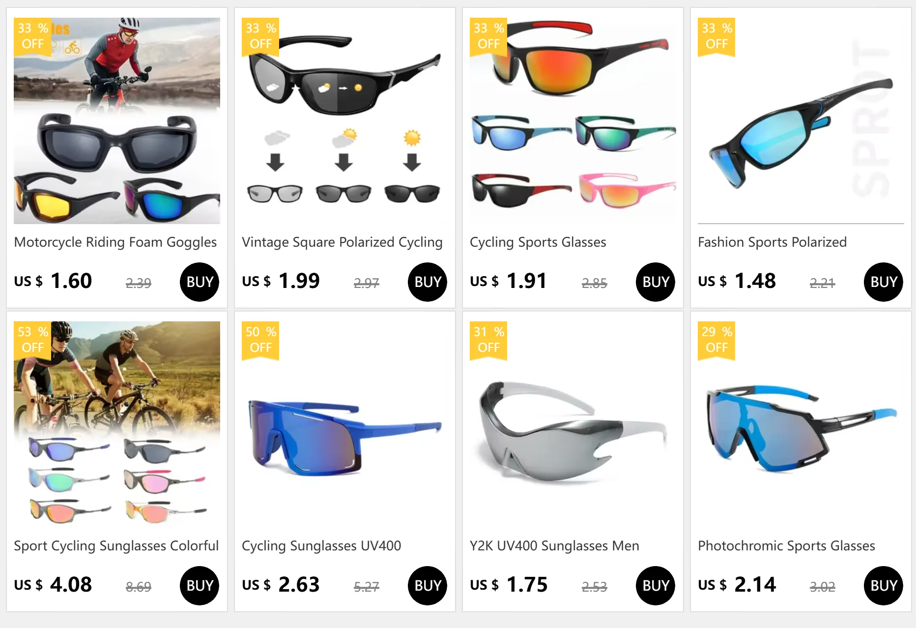 UV400 Polarized Cycling Sunglass Sunglasses Outdoor Sport Windproof UV Resistant Driving Glass Comfortable Lightweight