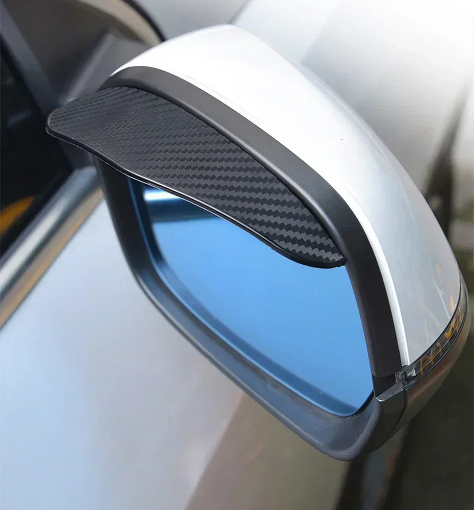 Car Accessories Rearview Mirror Rain Eyebrow Carbon Fiber Auto Side Mirrors Protector Blind Spot Mirror Visor Rain Shield