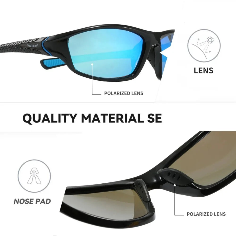 UV400 Polarized Cycling Sunglass Sunglasses Outdoor Sport Windproof UV Resistant Driving Glass Comfortable Lightweight