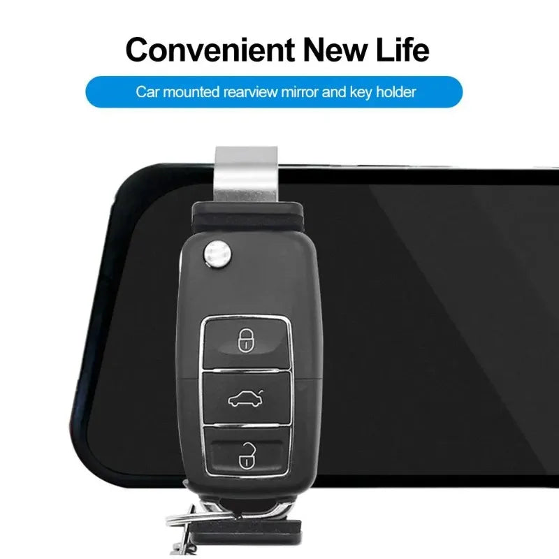 Car Sun Visor Clip Holder, Remote for Garage Door Control, Keychain, Universal Car Interior Accessories